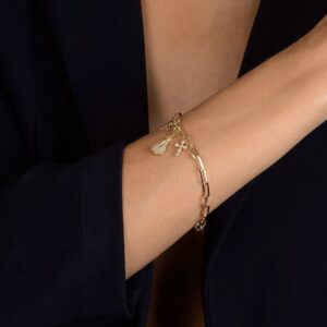 Pulseira Dourada Religiosa Nossa Senhora